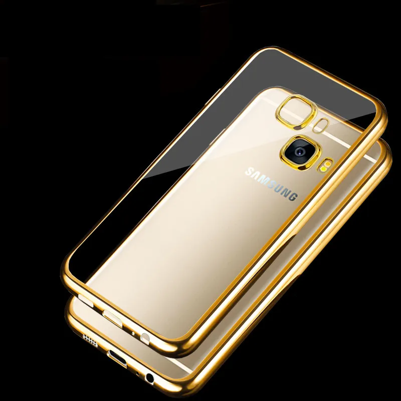 Ultra Thin Electroplating Soft Silicone Case For Samsung